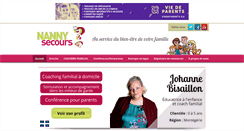 Desktop Screenshot of nannysecours.com