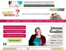 Tablet Screenshot of nannysecours.com